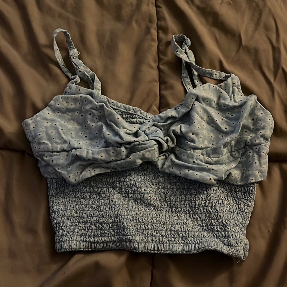 Cropped diary printed tank top by American eagle